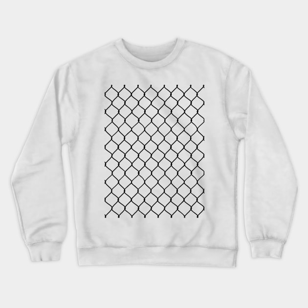 Chain Link Fence (Black) Crewneck Sweatshirt by inatorinator